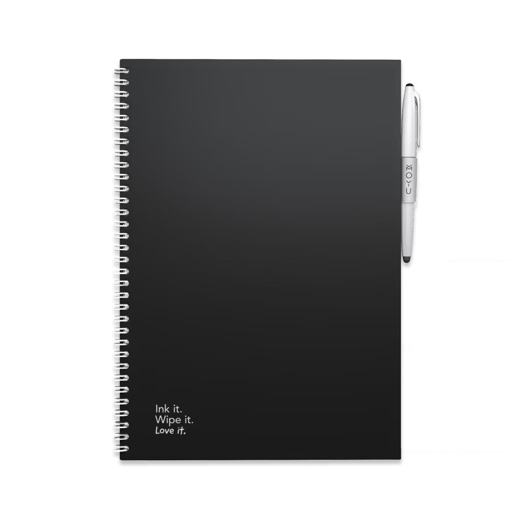 Erasable Notebook A4 - Pitch Black