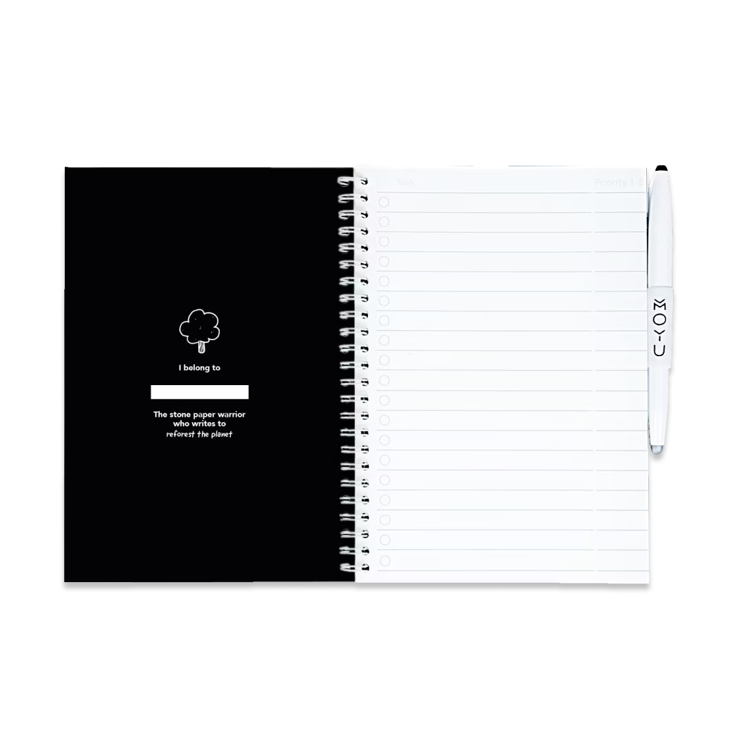 Erasable Notebook A5 - Pitch Black