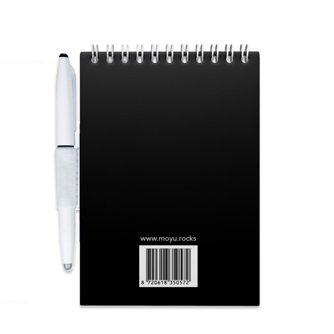 Erasable Notepad A6 - Pitch Black