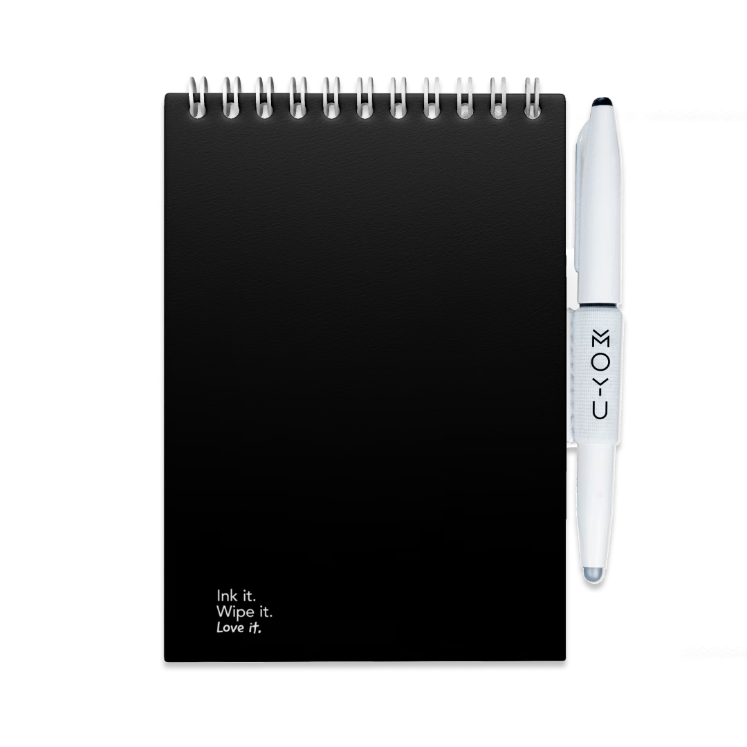 Erasable Notepad A6 - Pitch Black