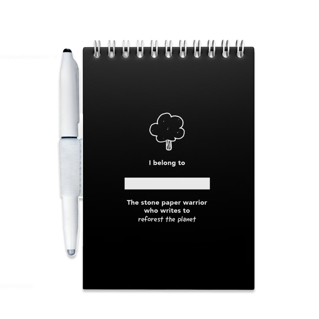 Erasable Notepad A6 - Pitch Black