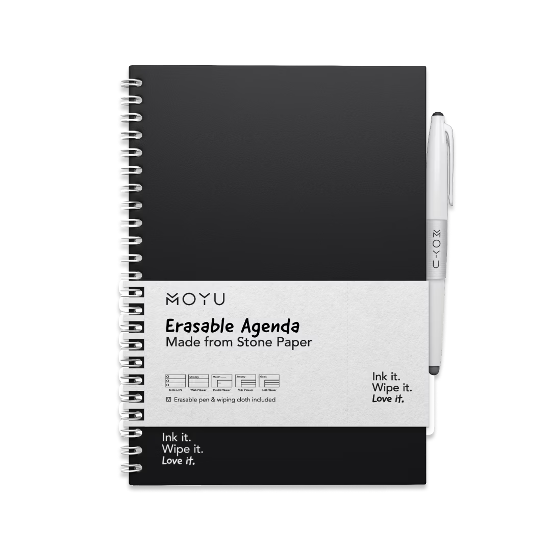 Uitwisbare Agenda A5 - Pitch Black 