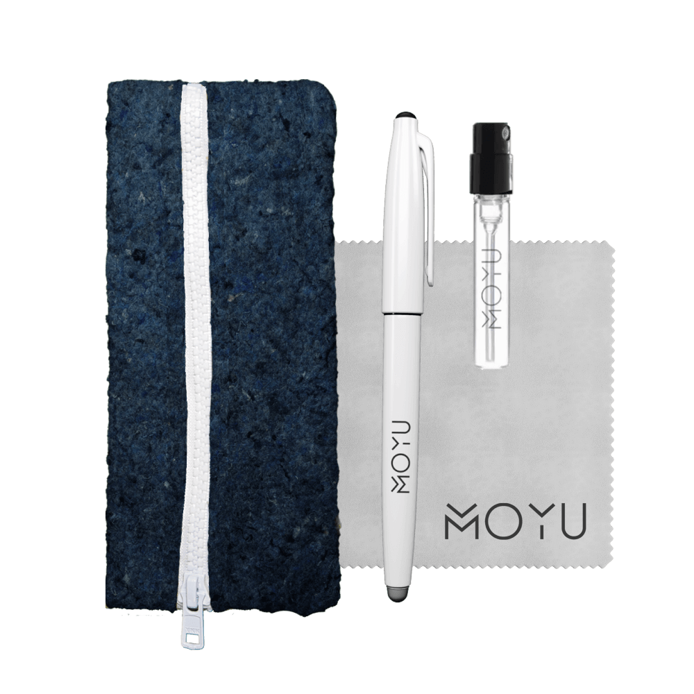 recycled-pencil-case-blue-with-spray-cloth-pen
