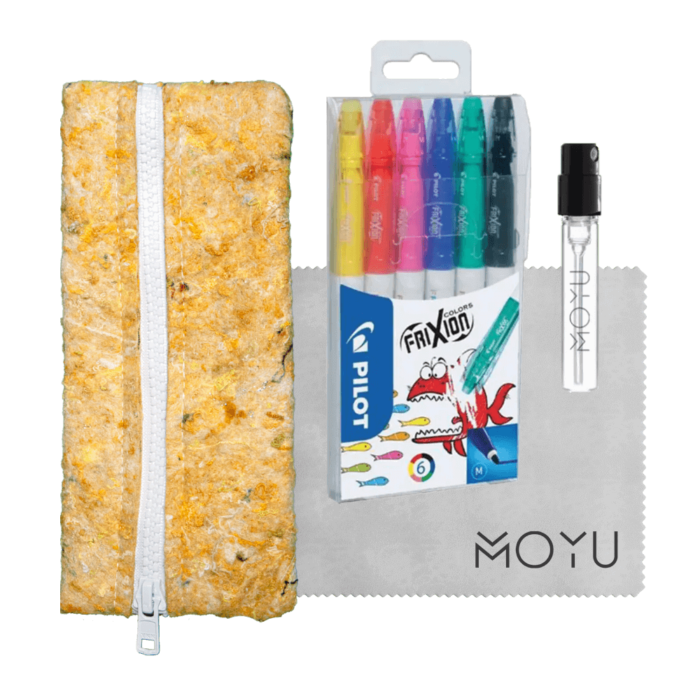 recycled-pencil-case-yellow-with-markers-spray-cloth