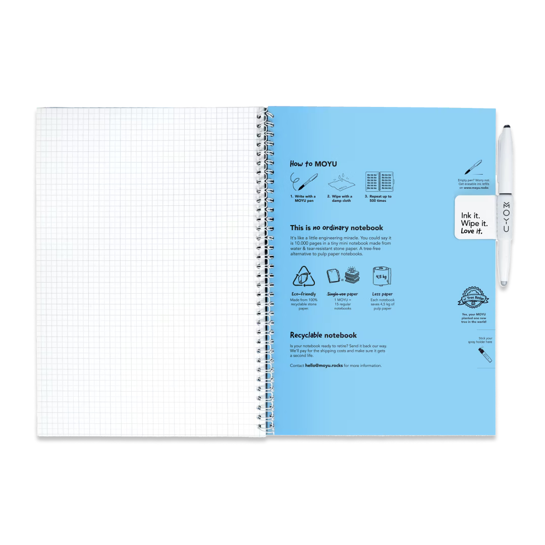 Erasable Notebook A4 - Rocky Ice