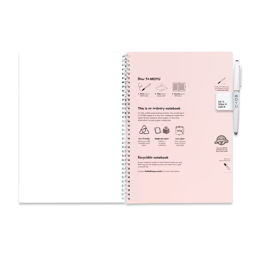 Erasable School Notebook A4 – Blank Pages