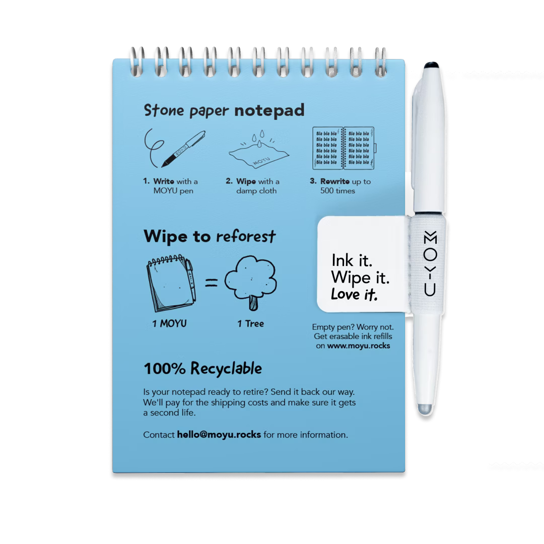 Erasable Notepad A6 - Sky Blue