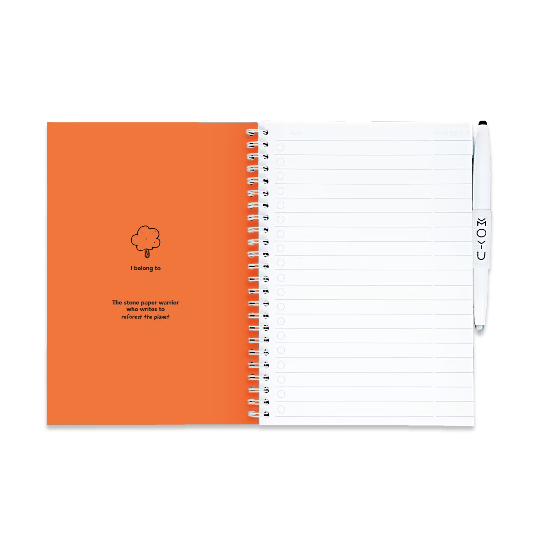 Erasable Notebook A5 - Sunset Orange
