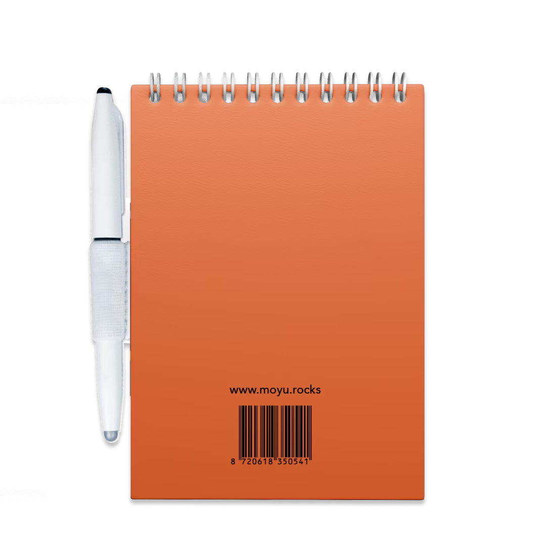 Erasable Notepad A6 - Sunset Orange