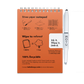 Erasable Notepad A6 - Sunset Orange